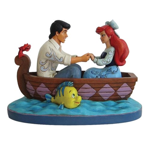 Disney Traditions The Little Mermaid Waiting For A Kiss Ariel and Prince Eric Statue